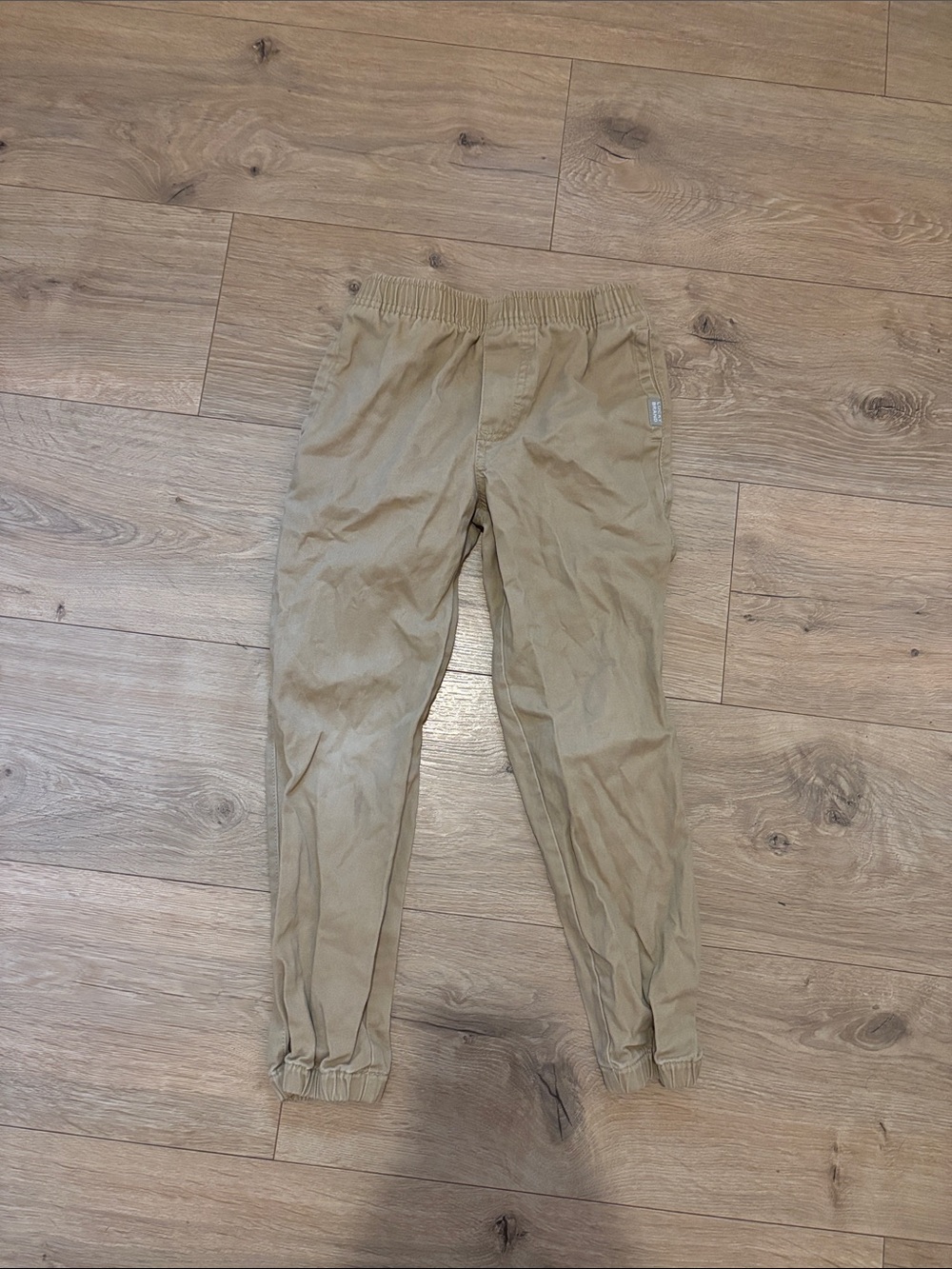 Lucky Brand Kid’s Tan Elastic-Waist Chinos